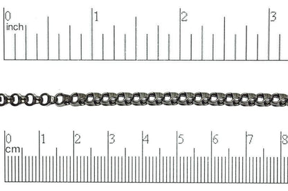 Bicycle Box Rolo Chain 5.5mm x 3.8mm available in Multiple Colors sold by the Foot - CH 802