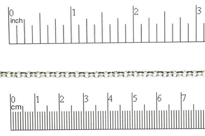 Beveled Rolo Chain - Available in Multiple Colors - 3.5mm - Sold by the Foot - CH 40