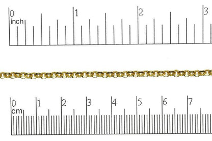 Beveled Rolo Chain - Available in Multiple Colors - 3.5mm - Sold by the Foot - CH 40