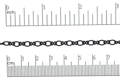 5.4mm x 4.4mm Oval &amp; 5.2mm x 3mm Figure 8 Cable Chain Sold by The Foot - CH 868