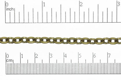 7.5mm x 5.5mm Plain and Textured Link Cable Chain Sold by The Foot - CH 861