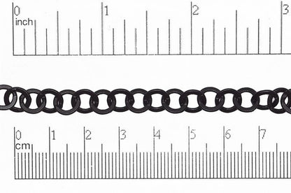 7.9mm x 7.5mm Smooth Flat Cable Chain Sold by The Foot - CH 866