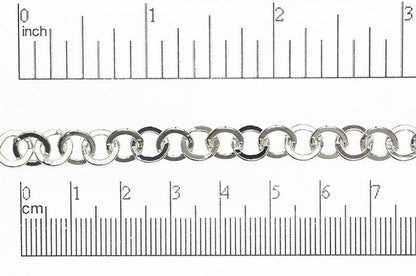 7.9mm x 7.5mm Smooth Flat Cable Chain Sold by The Foot - CH 866