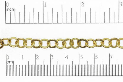 7.9mm x 7.5mm Smooth Flat Cable Chain Sold by The Foot - CH 866