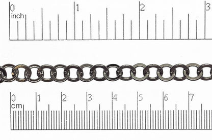 7.9mm x 7.5mm Smooth Flat Cable Chain Sold by The Foot - CH 866