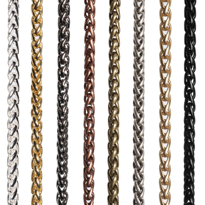 3mm Wheat Byzantine Chain Sold by The Foot - CH 857