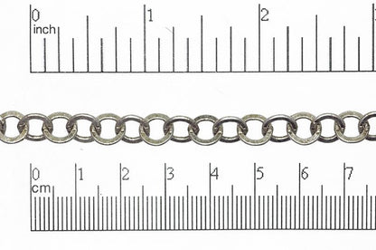 7.9mm x 7.5mm Smooth Flat Cable Chain Sold by The Foot - CH 866