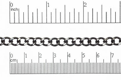6mm x 8mm Classic Curb Chain Sold by The Foot - CH 847