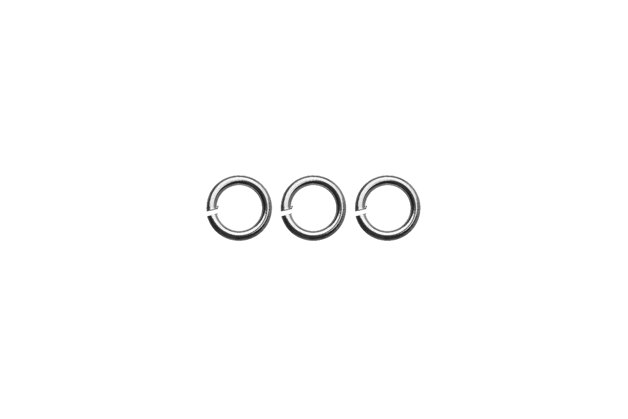 6mm Stainless Jump Rings -18 Gauge Wire - Sold in 25 Gram Bag (242pcs) J/R 6