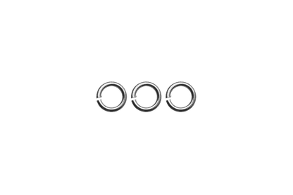 6mm Stainless Jump Rings -18 Gauge Wire - Sold in 25 Gram Bag (242pcs) J/R 6