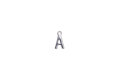 8.5mm Letters of the Alphabet Charms - Available in Silver and Gold - Made of Solid Pewter - Sold Individually