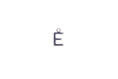 8.5mm Letters of the Alphabet Charms - Available in Silver and Gold - Made of Solid Pewter - Sold Individually