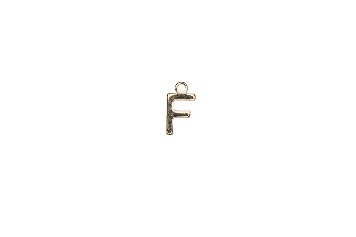 8.5mm Letters of the Alphabet Charms - Available in Silver and Gold - Made of Solid Pewter - Sold Individually