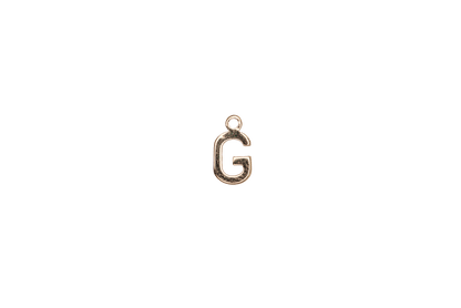 8.5mm Letters of the Alphabet Charms - Available in Silver and Gold - Made of Solid Pewter - Sold Individually