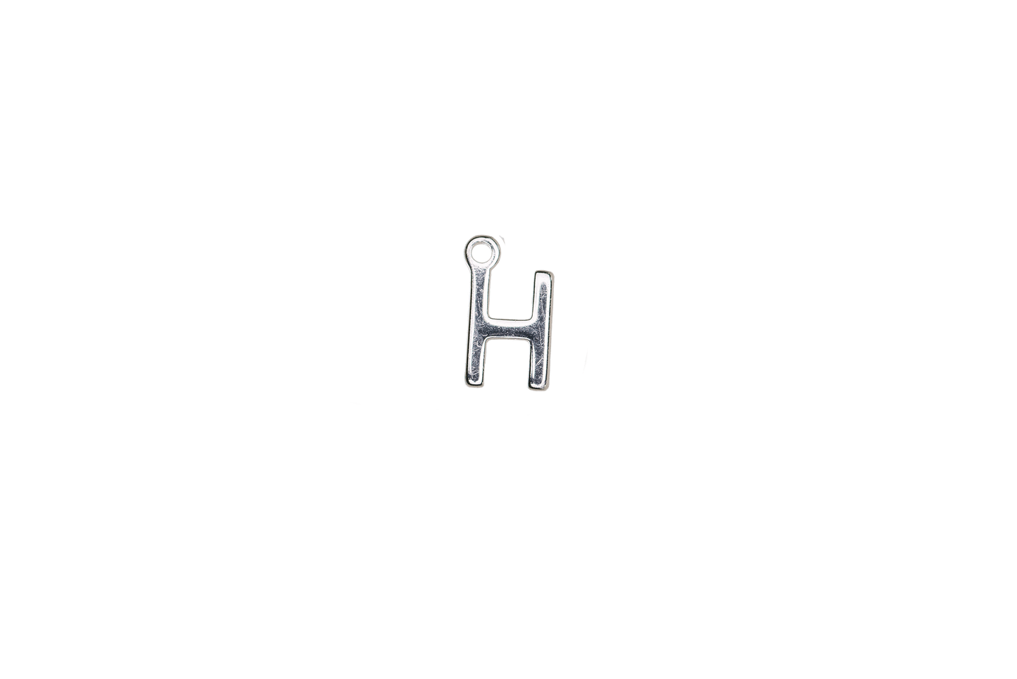 8.5mm Letters of the Alphabet Charms - Available in Silver and Gold - Made of Solid Pewter - Sold Individually