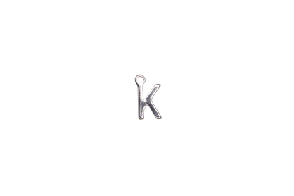 8.5mm Letters of the Alphabet Charms - Available in Silver and Gold - Made of Solid Pewter - Sold Individually