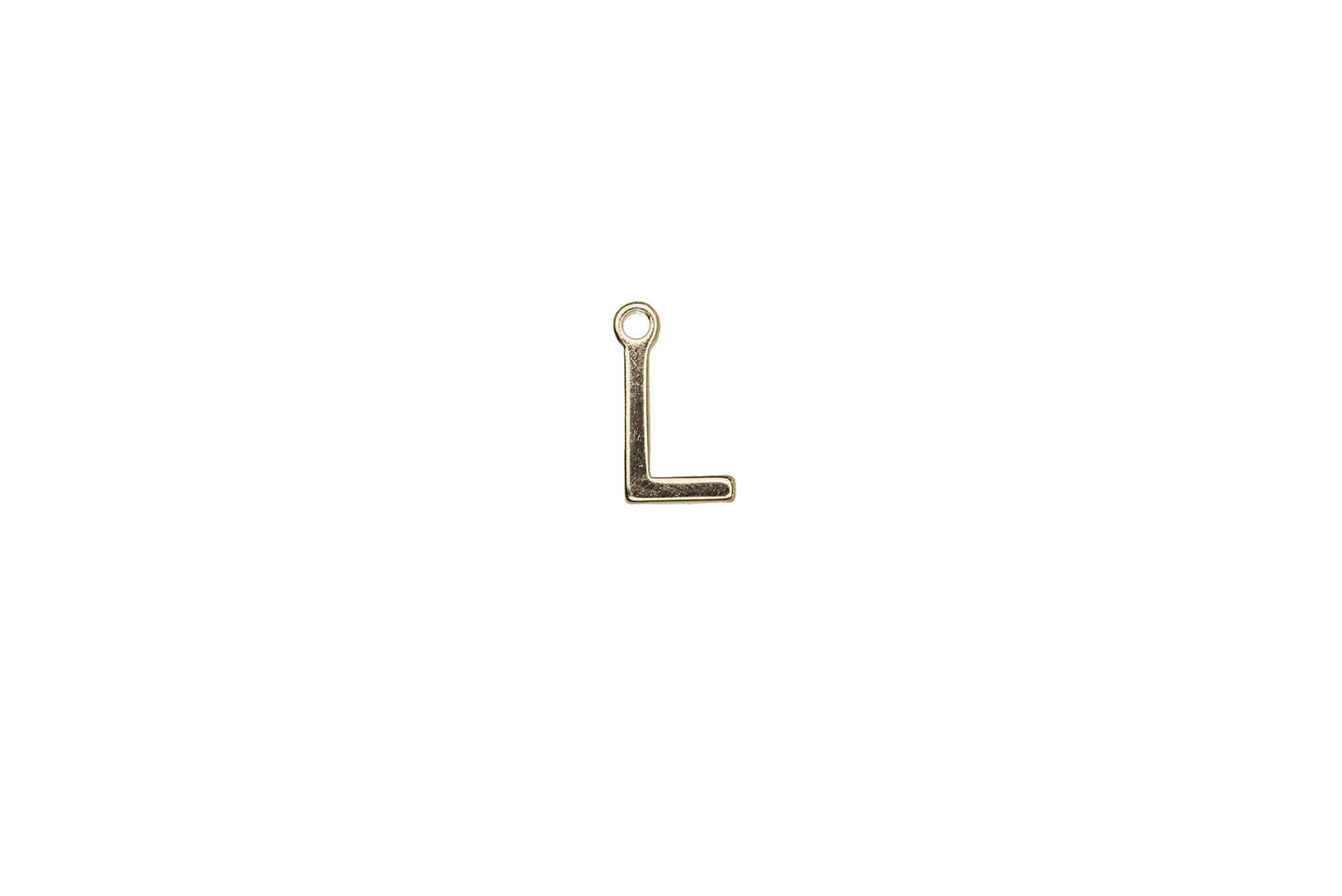 8.5mm Letters of the Alphabet Charms - Available in Silver and Gold - Made of Solid Pewter - Sold Individually