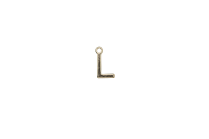 8.5mm Letters of the Alphabet Charms - Available in Silver and Gold - Made of Solid Pewter - Sold Individually