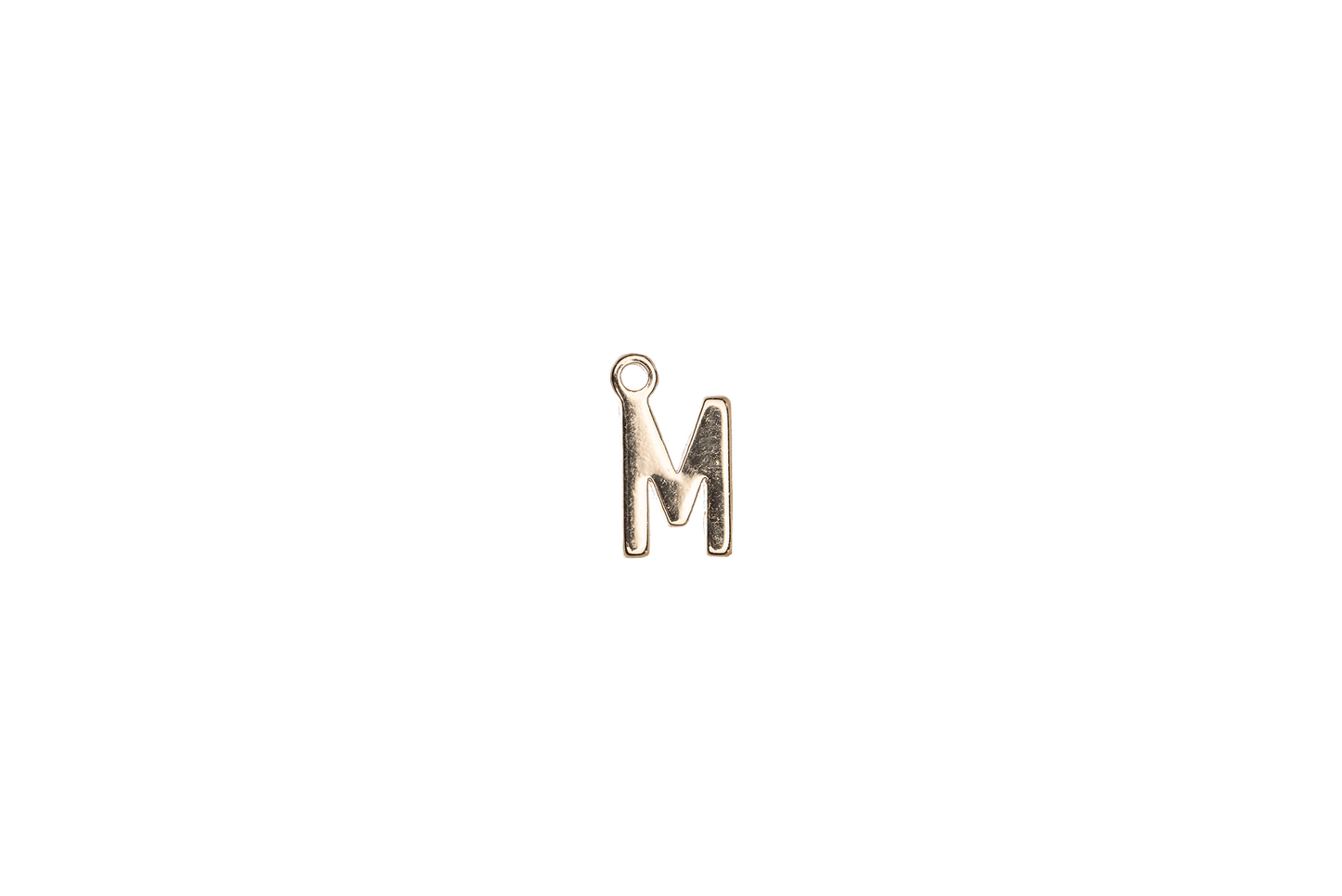 8.5mm Letters of the Alphabet Charms - Available in Silver and Gold - Made of Solid Pewter - Sold Individually