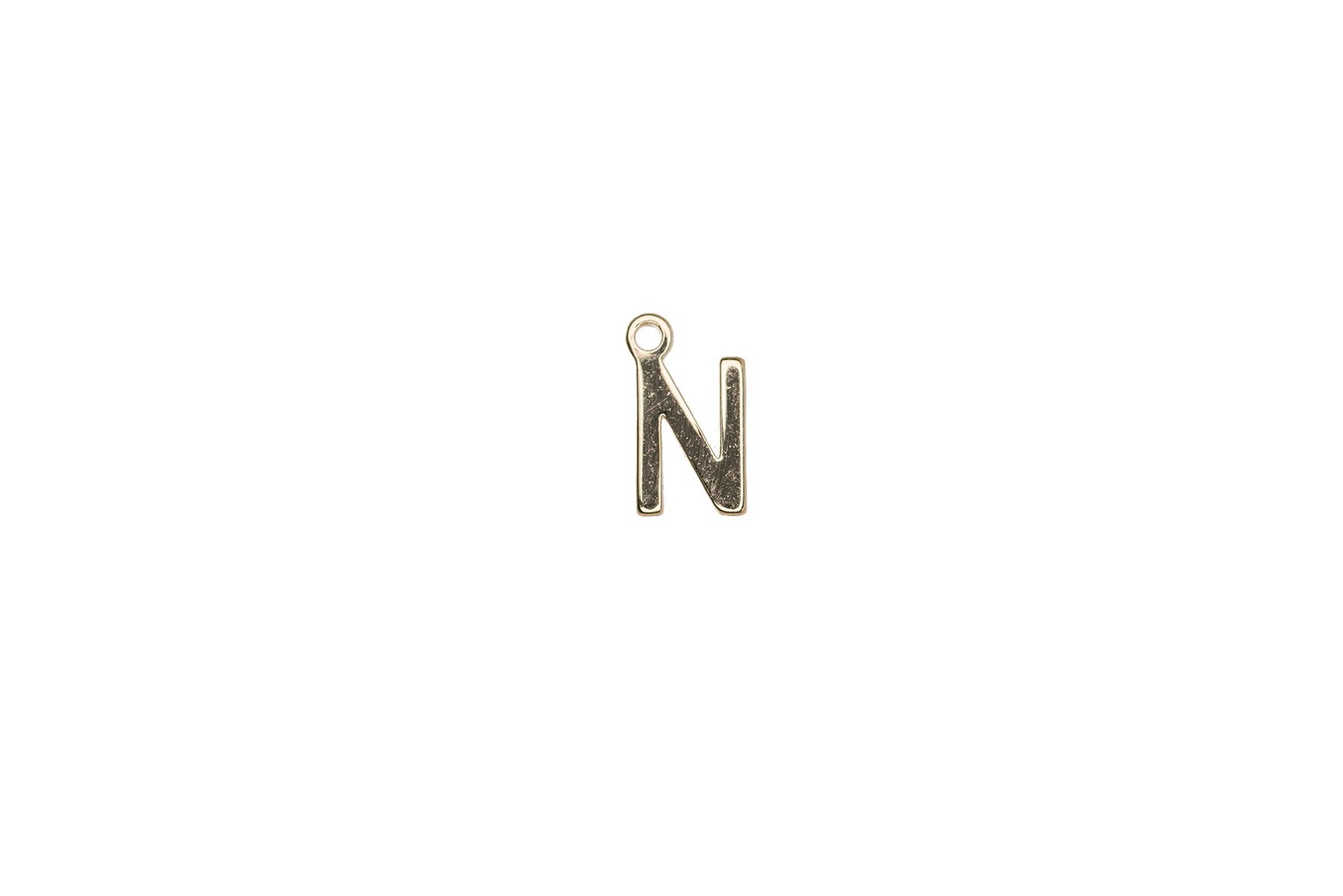 8.5mm Letters of the Alphabet Charms - Available in Silver and Gold - Made of Solid Pewter - Sold Individually
