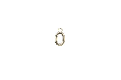 8.5mm Letters of the Alphabet Charms - Available in Silver and Gold - Made of Solid Pewter - Sold Individually