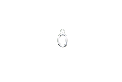 8.5mm Letters of the Alphabet Charms - Available in Silver and Gold - Made of Solid Pewter - Sold Individually