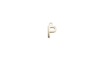 8.5mm Letters of the Alphabet Charms - Available in Silver and Gold - Made of Solid Pewter - Sold Individually