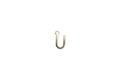 8.5mm Letters of the Alphabet Charms - Available in Silver and Gold - Made of Solid Pewter - Sold Individually