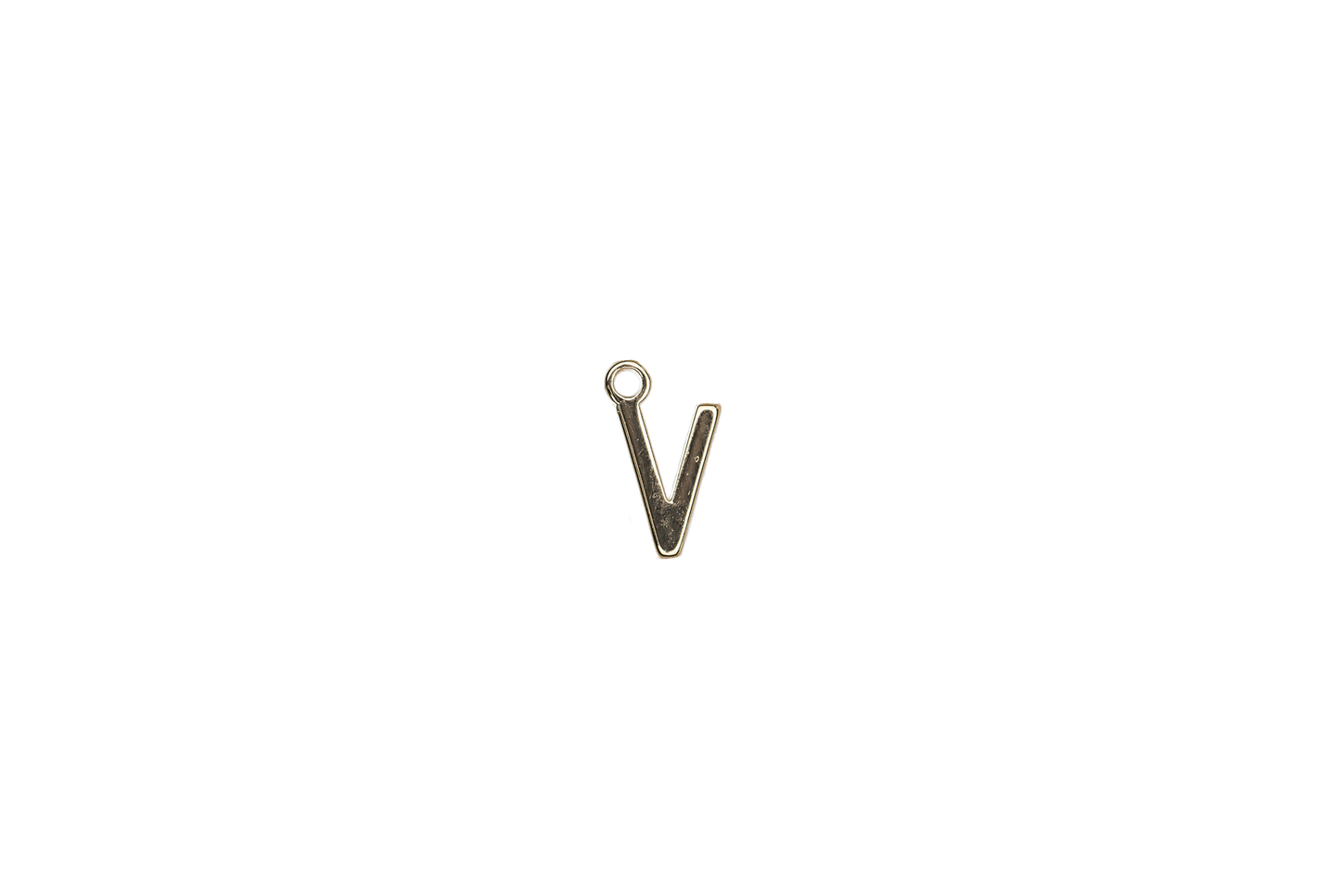8.5mm Letters of the Alphabet Charms - Available in Silver and Gold - Made of Solid Pewter - Sold Individually