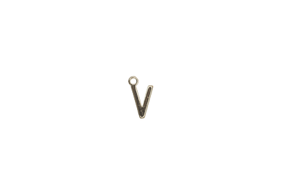 8.5mm Letters of the Alphabet Charms - Available in Silver and Gold - Made of Solid Pewter - Sold Individually
