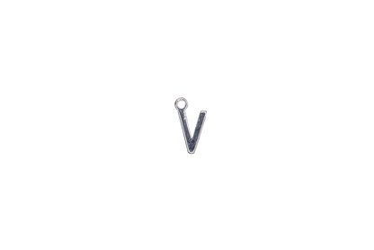 8.5mm Letters of the Alphabet Charms - Available in Silver and Gold - Made of Solid Pewter - Sold Individually