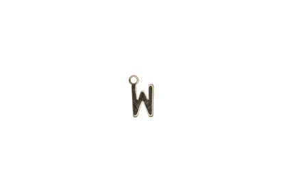 8.5mm Letters of the Alphabet Charms - Available in Silver and Gold - Made of Solid Pewter - Sold Individually