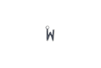 8.5mm Letters of the Alphabet Charms - Available in Silver and Gold - Made of Solid Pewter - Sold Individually