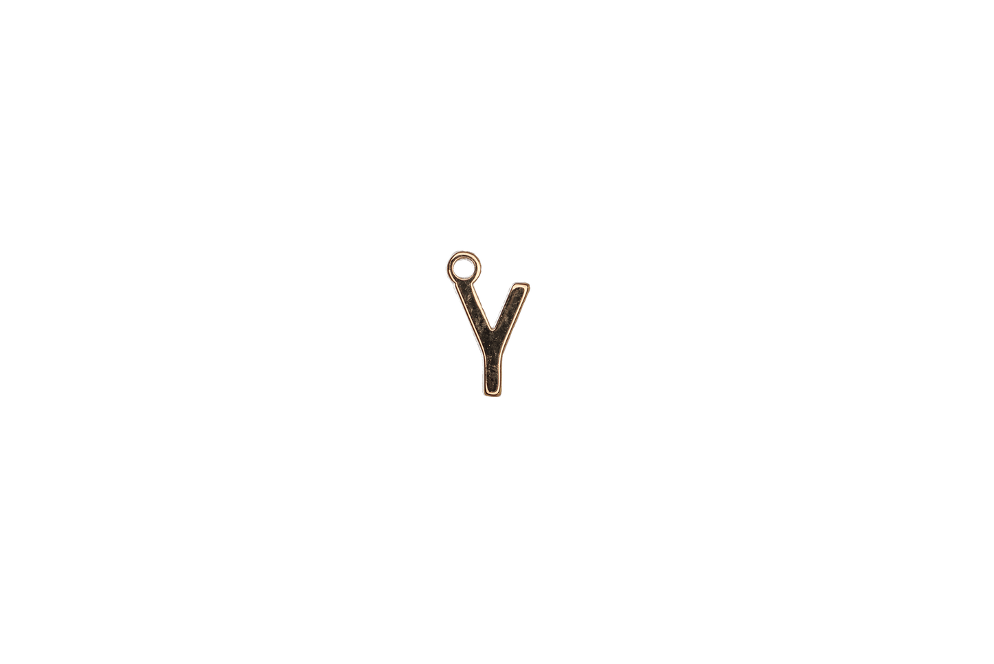 8.5mm Letters of the Alphabet Charms - Available in Silver and Gold - Made of Solid Pewter - Sold Individually