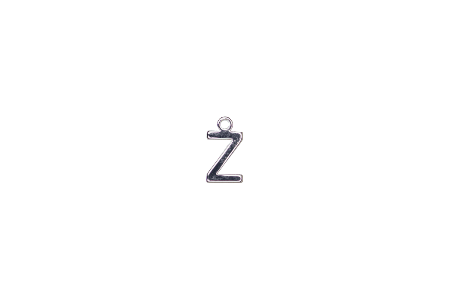 8.5mm Letters of the Alphabet Charms - Available in Silver and Gold - Made of Solid Pewter - Sold Individually