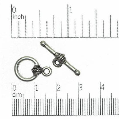 Loop 17x11.5mm Bar 23mm Toggle Clasp Gold or Pewter sold by the Piece - CBS3228