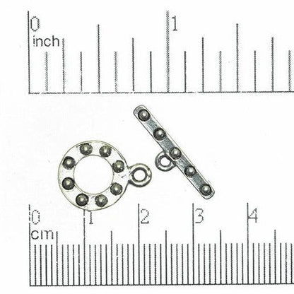 17mm x 13mm Loop, 22mm Bar Flat Bolted Toggle - Made of Pewter - Sold Individually - CBS3232