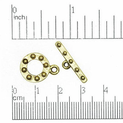 17mm x 13mm Loop, 22mm Bar Flat Bolted Toggle - Made of Pewter - Sold Individually - CBS3232