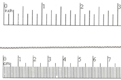 1mm Elegant Baby Rolo Chain sold by The Foot - CH 887
