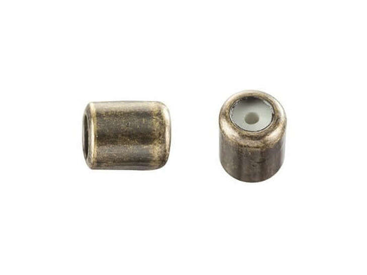 4mm x 5mm String-On Clasp Slide Beads with 1mm Silicone Grommet. Sold By The Piece. SOC/1