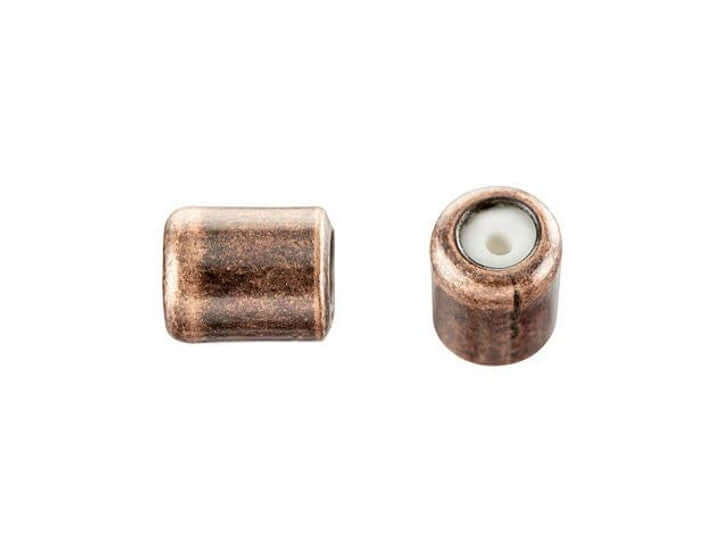 4mm x 5mm String-On Clasp Slide Beads with 1mm Silicone Grommet. Sold By The Piece. SOC/1