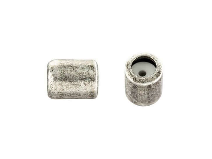 4mm x 5mm String-On Clasp Slide Beads with 1mm Silicone Grommet. Sold By The Piece. SOC/1