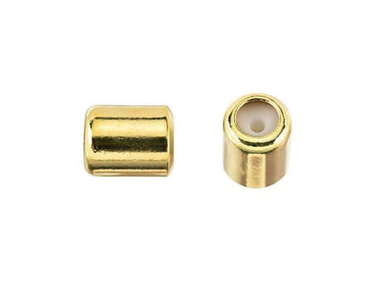7mm x 5mm Barrel Shaped String-On Clasp w/Silicone Grommet sold by the Piece - SOC 2