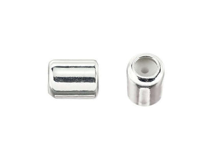 4mm x 5mm String-On Clasp Slide Beads with 1mm Silicone Grommet. Sold By The Piece. SOC/1