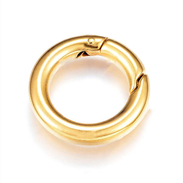 O Ring Clasp XL Size - Measures 20mm - Available in Waterproof Gold - Made from Stainless Steel - Sold Individually - CL/OR20.