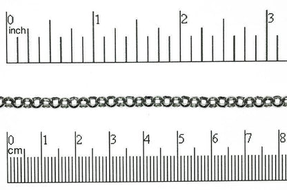 4mm  (Inside diameter 3.25mm) Stainless Steel Rolo Chain sold by the Foot - CH 132SS