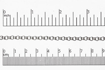 5.5mm x 3.8mm Stainless Steel Box Rolo (Bicycle) Chain sold by the foot - CH 133SS