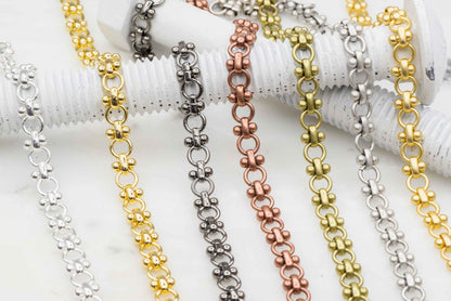 Cable Chain - 6.5mm - Available in Multiple Colors - Sold by the Foot - CH 152