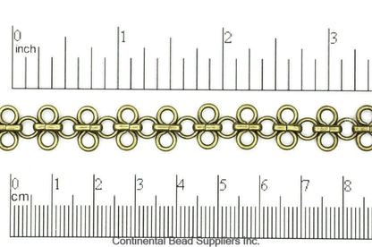 11mm Maille Specialty Chain - Made of Brass - Sold by the Foot - CH-213