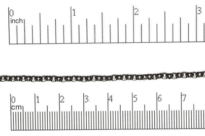 Beveled Rolo Chain - Available in Multiple Colors - 3.5mm - Sold by the Foot - CH 40